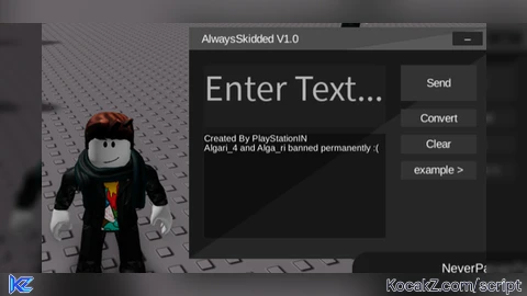 AlwaysSkidded V1 - Verified script for Universal Script