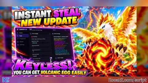[KEYLESS] Instant Pick-up New Volcanic Egg by ZanjiHub - Verified script for Ride A Pet