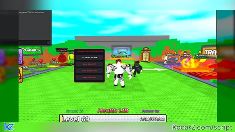 Health Per Click I Auto Win I Auto Rebirth I Auto Click - Verified script for +1 Health Per Click