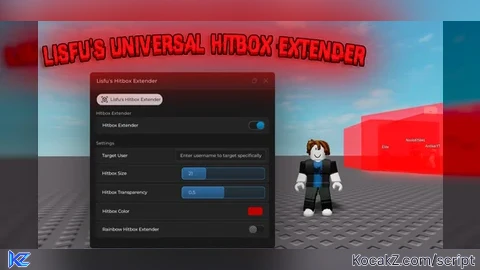 Lisfus Universal Hitbox Extender - Verified script for Universal Script