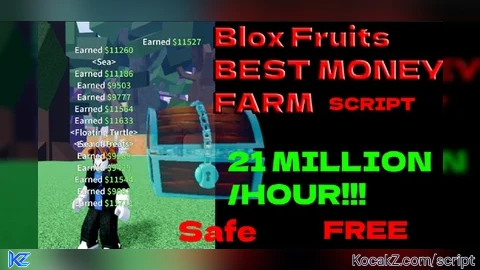 Fastest Chest Farm 21 million per hour - Verified script for Blox Fruits