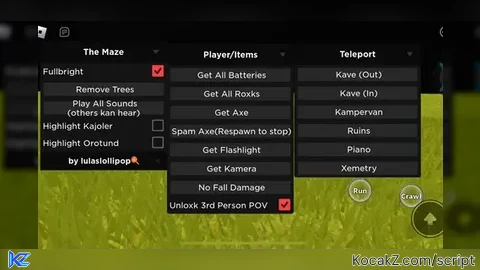 mob ESP x GET ITEMS x TELEPORTS x PLAY SOUNDS - Verified script for The Maze