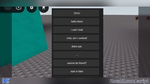 fe quick chat - Verified script for Just a baseplate.