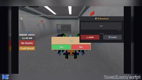 fe message all - Verified script for Redwood Prison