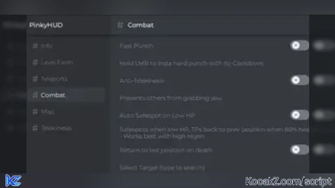 PinkyHud KEYLESS OP Features