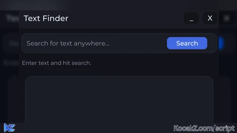GUI and Text Finder - Verified script for Universal Script