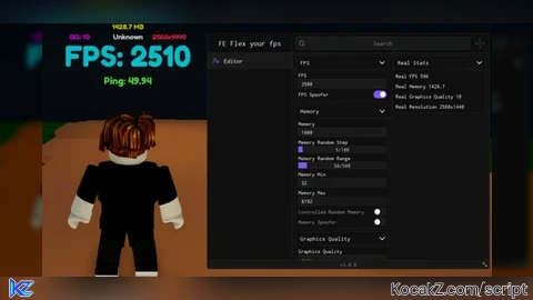 FE Flex Your FPS - FIXED - Verified script for Flex Your FPS And Ping!