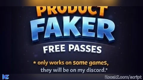 UNIVERSAL PRODUCT FAKER FREE PASSES - Verified script for Universal Script