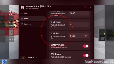 Blessed Hub X  Keyless - Verified script for Flick