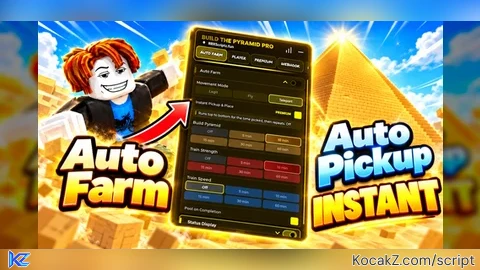 Auto Farm Auto Pickup Auto Place Auto train Webhook - Verified script for Build the Pyramid!