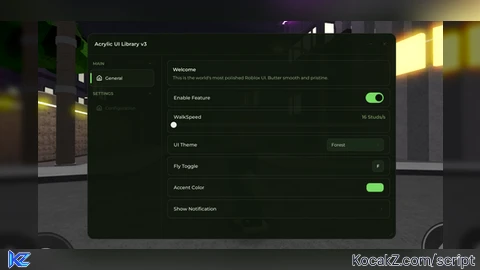 Acrillic ui - Verified script for Universal Script