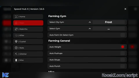 Speed hub X - Verified script for 🎃Muscle Legends