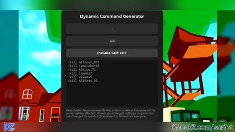 All kill script for Free Admin game - Verified script for FREE ADMIN
