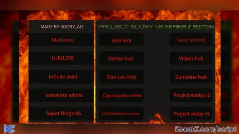 project s00by v6 series z edition - Verified script for Universal Script