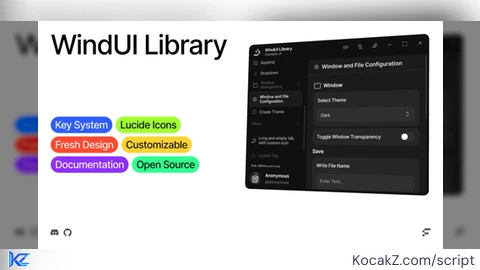 WindUI Library - Verified script for Universal Script