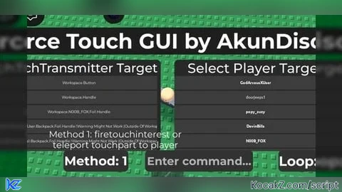 FORCE TOUCH GUI UNIVERSAL OP CAN KILL OR KICK - Verified script for Universal Script