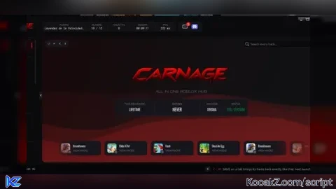 CARNAGE HUB | SourceCode Deobfuscated - Verified script for Universal Script