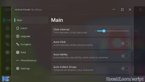 Auto Farm and much more - Verified script for Anime Power