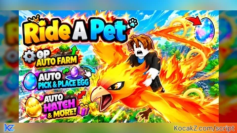 OP Auto Farm, Auto Pick, Place Egg & More Op! ArcaHUB - Verified script for Ride A Pet