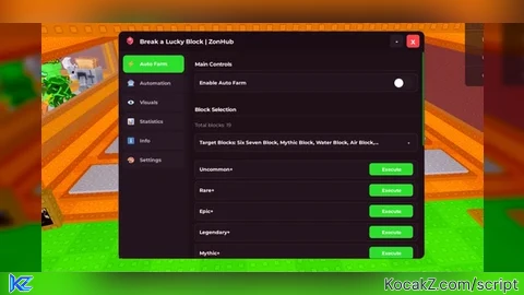 OP SCRIPT KEYLESS, AUTO GRAB (ANTI-HIT), ANTI-RAGDOLL, FARM - Verified script for ⛏️ Break a Lucky Block!
