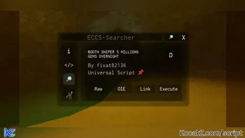 ECCS Searcher V2 - Verified script for Universal Script