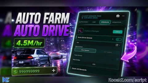 Auto Drive Auto Farm Anti AFK 4M per HR OP CURRENTLY