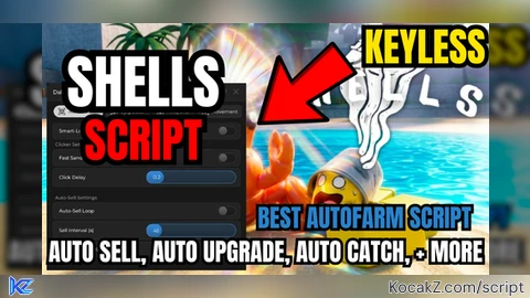 Auto Catch Auto Sell Auto Upgrade Teleports More - Verified script for Shells 🌟