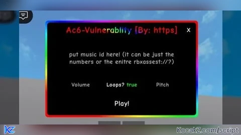 FE AC6 Music Vulnerablity - Verified script for Universal Script