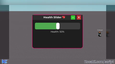 Health Slider Gui - Verified script for Universal Script
