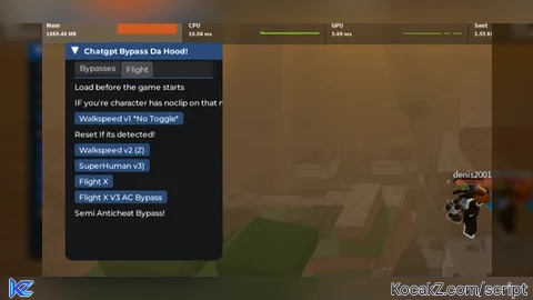 Fly and walkspeed Bypass - Verified script for Hood Customs