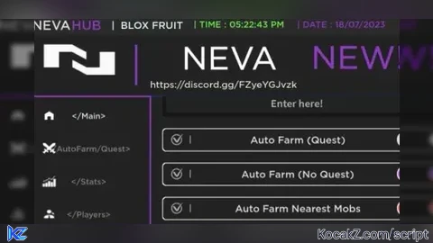 Neva Hub - Verified script for Blox Fruits