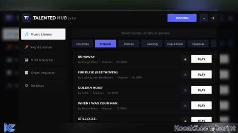 [OP] PIANO AUTOPLAYER 1500+ SONGS FREE & UNIVERSAL - Verified script for Universal Script