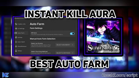 KILL AURA AND AUTO FAST FARM AND MORE - Verified script for Slime Slaying Online RPG