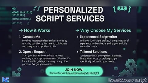 Custom Script Services - Verified script for Universal Script