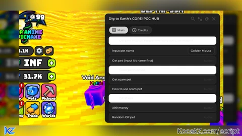 VERY OP SCRIPT GIVER AND MONEY DUPE - Verified script for ⛏️ Dig to Earth's CORE!