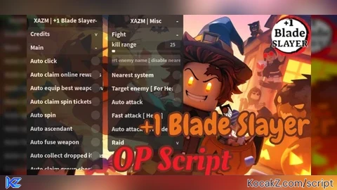 Very OP XAZM Hub - Verified script for ⛩️+1 Slayer Blade⛩️