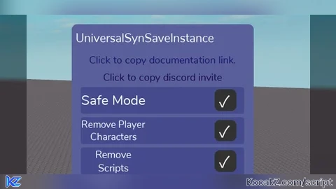 UniversalSynSaveInstance Decompiler GUI - Verified script for Universal Script