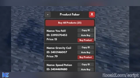 Product Faker - Verified script for Universal Script