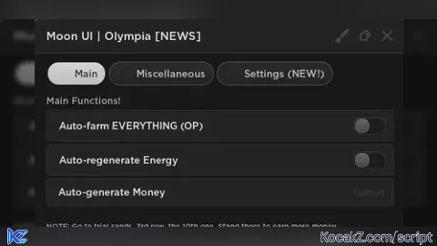 Moon UI - Verified script for Olympia