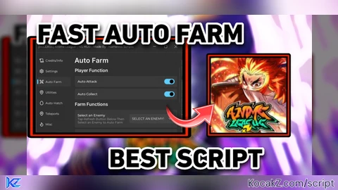 FAST AUTO FARM AND MORE - Verified script for Anime League
