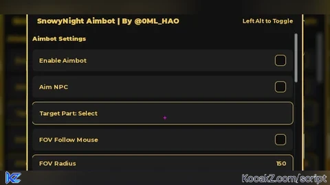 Best PC Aimbot | SnowyNight Aimbot (ENG) - Verified script for Universal Script