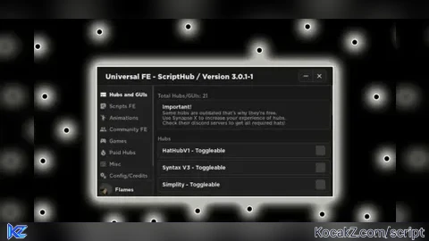 Universal FE ScriptHub - Verified script for Universal Script