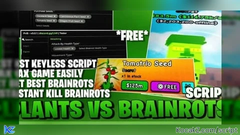 AUTOFARM - Verified script for Plants & Brainrots 🌻