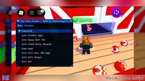 Script Auto Collect Egg And More Free Script - Verified script for Egg Farm Tycoon