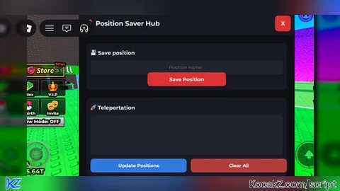 Save position - Verified script for Universal Script