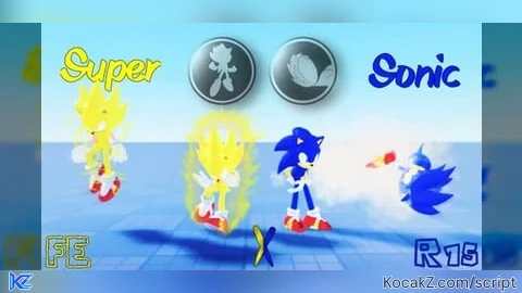 FE R15 Sonic The Hedgehog x Super Sonic - Verified script for Universal Script
