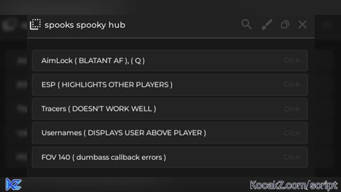 Spooks Hub - Verified script for Universal Script