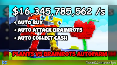 AUTO ATTACK AUTO BUY AUTO COLLECT AUTO FARM - Verified script for Plants & Brainrots 🌻