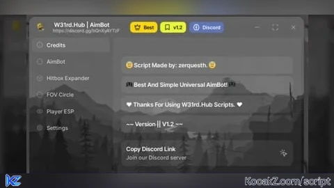 Universal Aimbot by W31rd Hub - Verified script for Universal Script