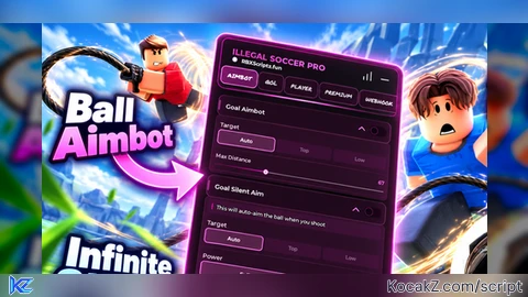 Goal Aimbot Goal Silent Aim Infinite Stamina And more - Verified script for Illegal Soccer